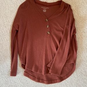 Long Sleeve Waffle Top